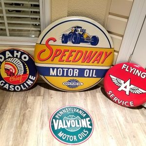 Gas/Oil Mancave Signs